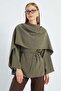 Fullamodest Shawl Detailed Waist-Tie Tunic - 2