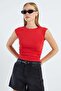 Slim Fit Blouse with Draped Sides - 4