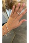 Luxurious Stainless Steel Shahmeran with Flower Motif and Zircon Stone Detail - 2