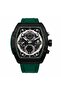 Opulent 6-Hands Chronograph Watch – Tonneau Skeleton Gun Metal Green Chronograph Edition - 4