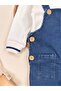 Polo Collar Combed Cotton Lycra Denim Salopet Baby Boy Set - 3