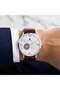 Monarch Luxury Men’s Automatic Mechanical Watch 42mm – Genuine Leather Strap Croco Pattern - 6