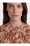 Crew Neck Patterned Blouse (S6) - 3