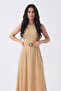 Belted Wrinkled Fabric Dress - 2