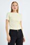 Side Tie Modal Crop T-Shirt - 2