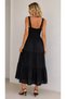 Women's Square Collar Detailed Layered Gipeli Cotton Single Jersey Lined Design Dress 26090 - 6