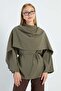 Fullamodest Shawl Detailed Waist-Tie Tunic - 4