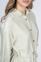 Women's Summer Mint Armina Shoulder Tulle Detail Viscose Dress 50394 - 3