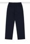 Children's Pants with Elastic Waist and Laces, Navy Blue Color, Canvas Fabric, School, Daily, Comfortable... - 2