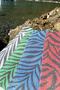 100% Cotton Peshtamal & Beach Towel Carnival Model Green - 90X170 cm - 7