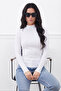 Basic High Neck Slim Fit Blouse - 2
