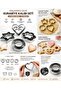 12-Piece Stainless Steel Cookie Cutter Set |   Heart Star Flower Fruit Shaped Dough Cutter