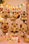 Capybara Foil Balloon Set 6 Pieces 14 Inch Capybara Themed Birthday Party Decoration - 8