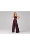 Women's Modal Fabric High Waist Crossed Closed Slit Detailed Wide Leg Sweatpants - 5