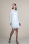 Women's Summer Ecru Tulle Lace Detailed Long Sleeve Mini Dress 50380 - 2