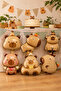 Capybara Foil Balloon Set 6 Pieces 14 Inch Capybara Themed Birthday Party Decoration