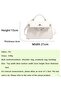 Multi Functional Leather Simple Handbag Shoulder Bag for Shopping,Dating,Work - 5