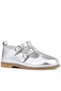 Rakerplus 100% Leather Silver Buckle Girls' T-Bar Babet Shoes