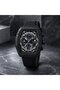 Opulent 6-Hands Chronograph Watch – Tonneau Skeleton Midnight Black Chronograph Edition - 5