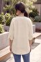 Cufflink Detailed Linen Blend Comfortable Fit Plus Size Shirt - 5