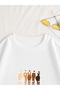 Women's Melanin Hand Signs Printed Comfortable Fit Crew Neck White Sweatshirt