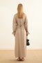 Birit Closed Waist Tie Dress Mink - 5