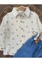 Lycra Jeans with Suspender Belt, Muslin Fabric Anchor Printed Shirt, 3-Piece Baby Boy and Child Set - 5