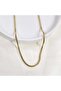 Xuping 2.5 mm Pipe Chain Necklace 45 cm Gold - 3