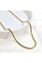 Xuping 2.5 mm Pipe Chain Necklace 45 cm Gold