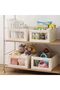 Clothes Storage Organizer, Stackable Cotton Drawer Closet Box with Transparent Mesh Window and Handl - 4