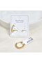 Xuping 12 mm Stone-Set Twisted Hoop Earrings Gold
