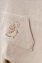 Baby Boy Dinosaur Patterned Waffle Salopet and Long Sleeve Badi 2-Piece Set - 4