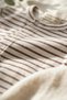 Milk Patterned White Striped 100% Cotton, Footless Baby Boy Romper 0-3 Months - 4