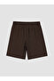 Lcw Vision Brown Women's Elastic Waist Shorts - 6