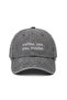 Coffee Yes, You Maybe Embroidered Cotton Fabric Washable Hat / Coffee Yes You Maybe Embroidered Adjustable Style Hat