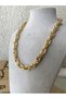 Women's Steel Gold Braided Chain Necklace – Stylish and Timeless Design - 2