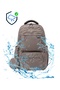 Dp Casual a Quality Mink Ecru 6 External Zippered Water Repellent School Sports Travel Daily Light Fabric Backpack 7-7 - 3