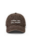 Coffee Yes, You Maybe Embroidered Cotton Fabric Washable Hat / Coffee Yes You Maybe Embroidered Adjustable Style Hat