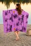 Paradise Dreams Printed Beach Towel 70X150 cm Tropical Palm Pattern Quick Drying Sea Towel - 3