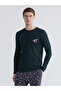Gray Standard Pattern Christmas Themed Men's Pajama Set