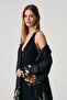 Patterned Robe and Nightgown with Lace Details - 6