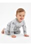 Cotton Teddy Bear Detailed 2-Piece Baby Boy Pajama Set - 3