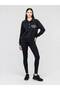 Women's Black Polo Collar Beautiful Waiting Printed Stand Collar Sweatshirt with Snap Detail