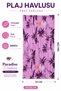 Paradise Dreams Printed Beach Towel 70X150 cm Tropical Palm Pattern Quick Drying Sea Towel - 5