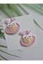 Owl Pink Girls' Hairpin Set Handmade Antiallergic Gift Children's Hair Accessory 2-Piece Snap Knitted Hairpin - 3