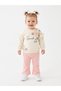 2-Piece Baby Girl Set with Cotton Ruffles and Floral Details - 2