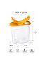 🟠   Set of 3 Transparent Food Containers 17X10 H: 17 cm |   Food Container, Storage Container, Kitchen Organizer - 2