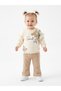 2-Piece Baby Girl Set with Cotton Ruffles and Floral Details - 4
