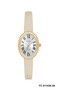 Gold Case, Cream Color Strap, Gift Packaged, 22 mm 5 Atm Women's Wristwatch - 7