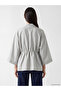 Lcw Everyday Gray Shawl Collar Women's Kimono - 3